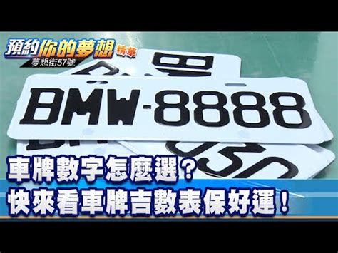 車牌號碼總數|車牌數字怎麼選，快來看車牌數字吉凶對照表